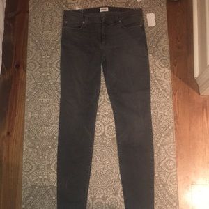 Hudson Gunmetal Krista Skinny Jeans